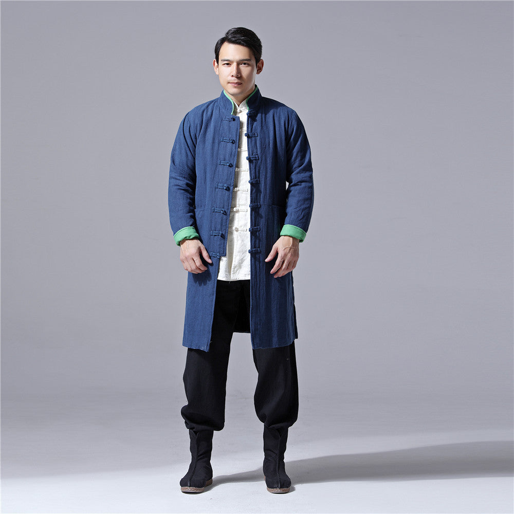 Cotton And Linen Trench Coat Gown - Image 6