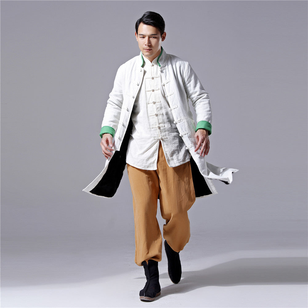 Cotton And Linen Trench Coat Gown - Image 7