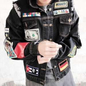 Ripped Denim Jacket Trendy Handsome Jacket